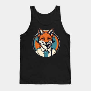 Smiling Musical Fox Tank Top